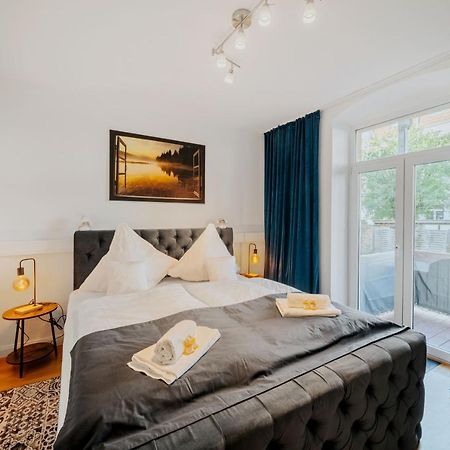 Blissplace 3 Zi Premium Apartment Nahe Getec Arena Mit Kingsize Betten Und Balkon Magdebourg Extérieur photo